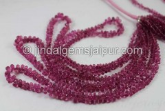 Rubellite Faceted Drops Beads